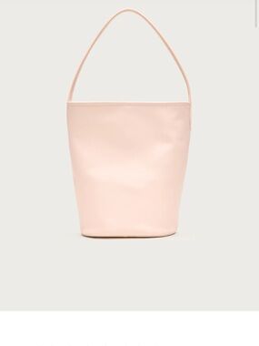 Minimalist Leather Berkeley Bucket Bag - J Crew Blush Pink